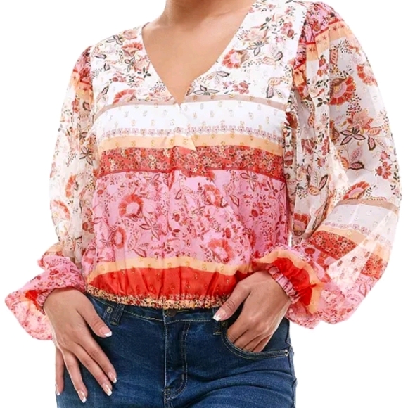 NWT Boho Style Blouse - Picture 2 of 5